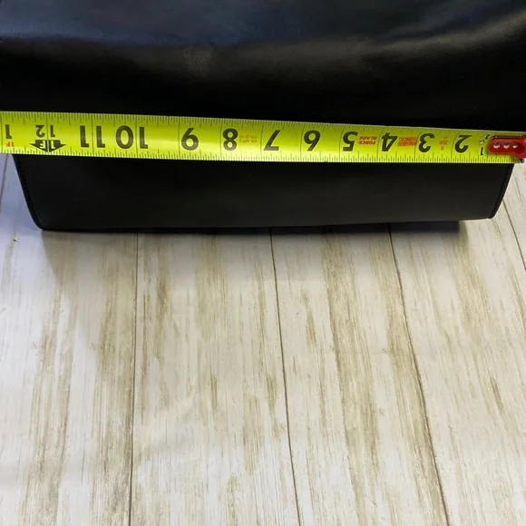 Steve Madden Black Tote with Red Accents - Picture 6 of 10